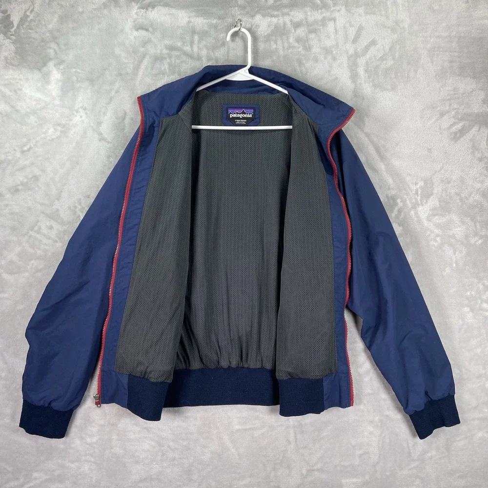 Patagonia Jacket Mens Large Baggies Full Zip Windbreaker DWR Mesh Lined 28150